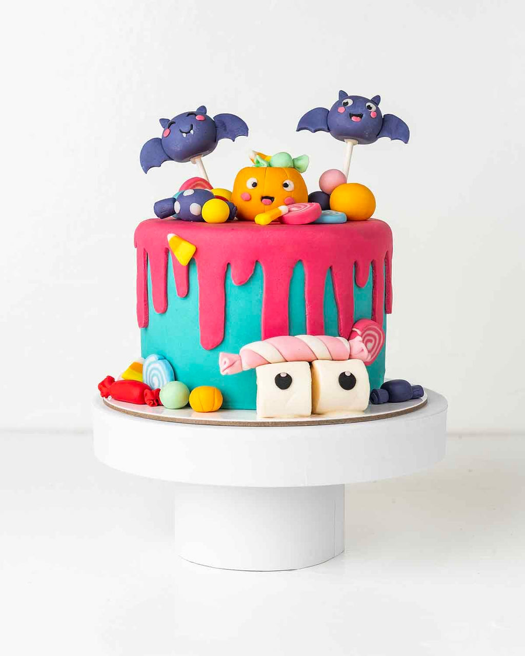 Cute Colorful Spooky Cake