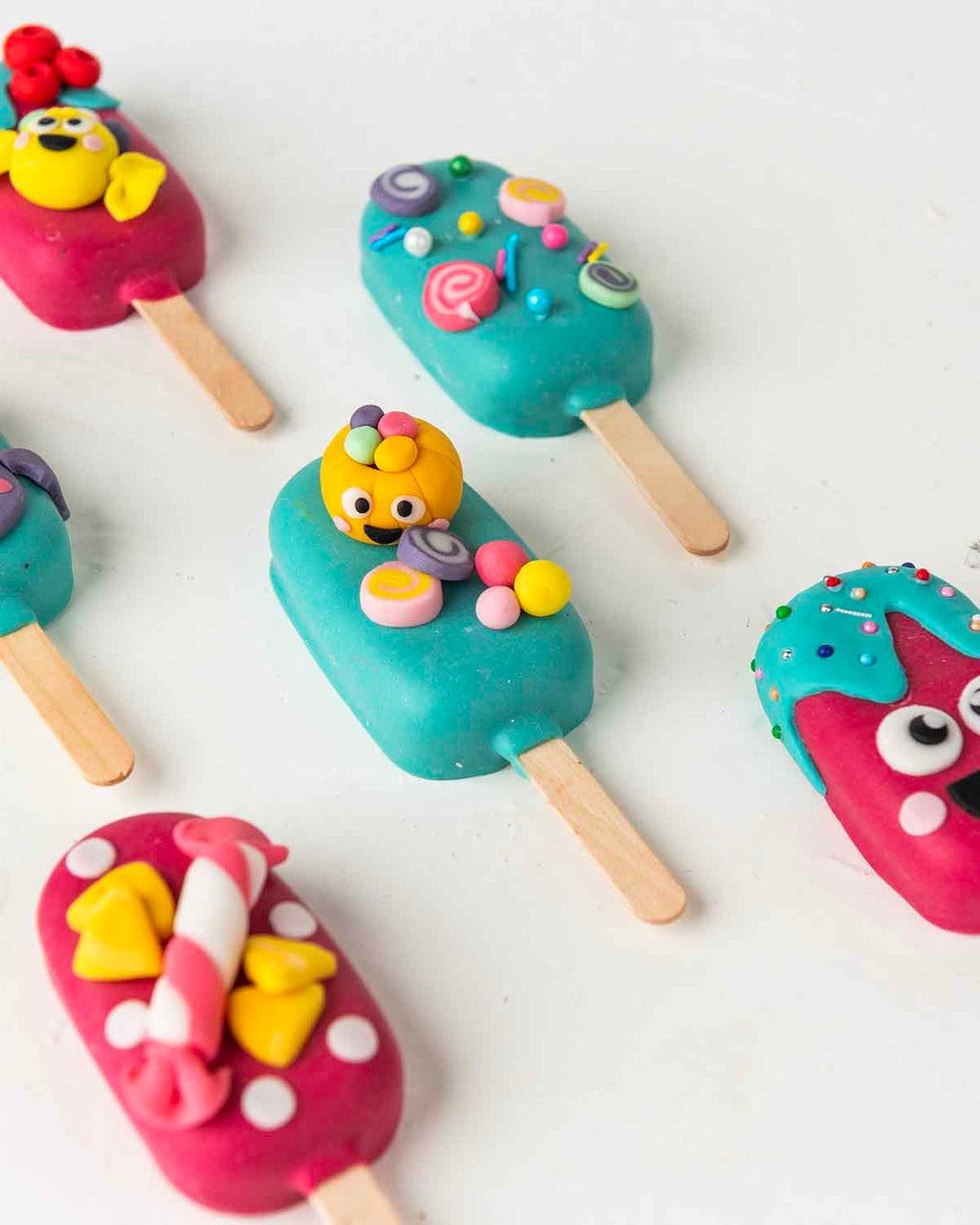 Cute Colorful Spooky Cakesicles