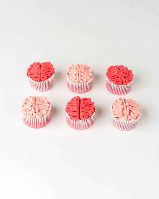 Zombie Brain Cupcakes
