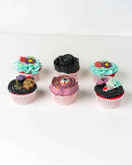 Skull and Eye Cupcakes