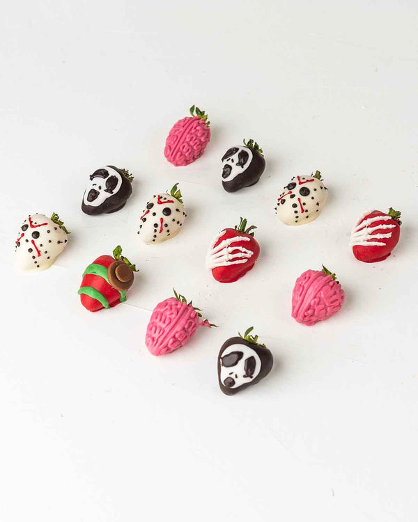 Ghost and Skeleton Chocolate Strawberries