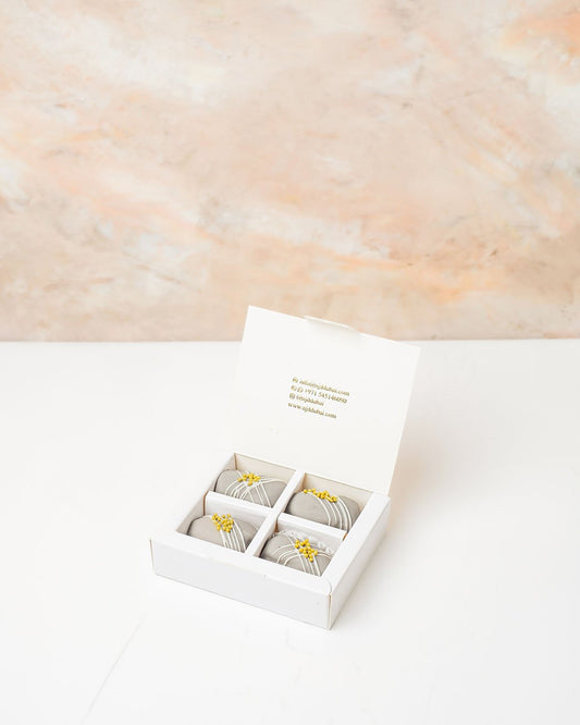 Silver & Gold Dates 4pcs Gift Box