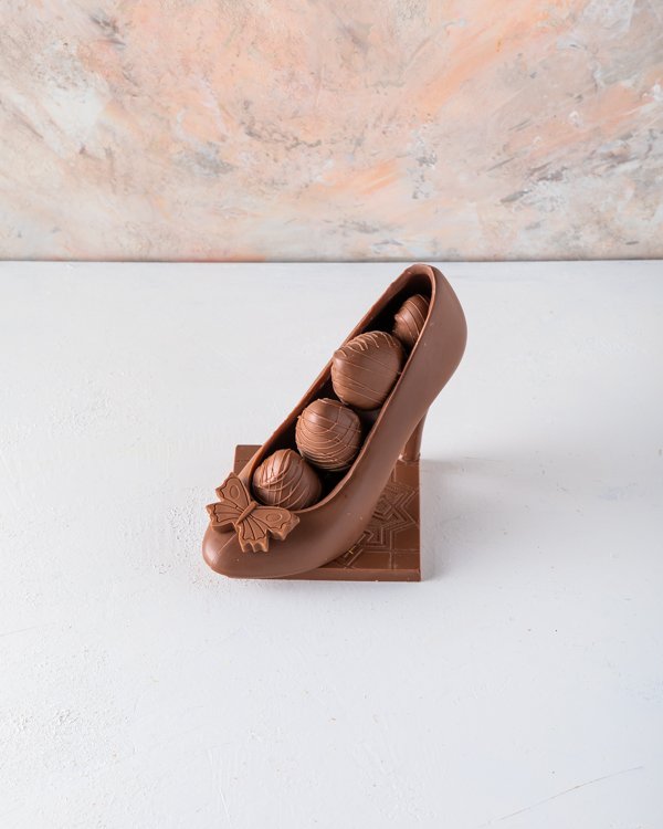 Edible Chocolate Shoe with Berries