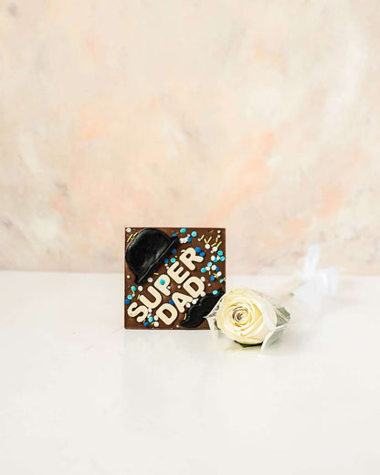 Super Dad Chocolate and Rose Gift by NJD
