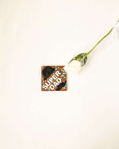Super Dad Chocolate and Rose Gift by NJD