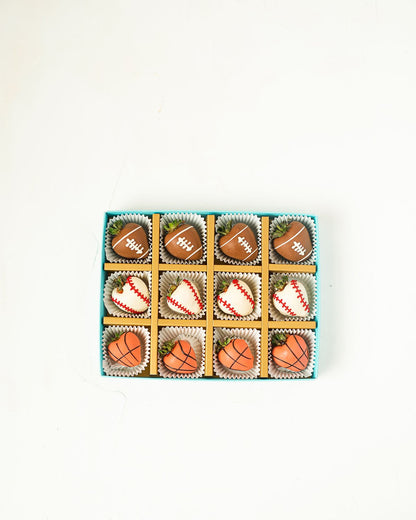 Sports Theme Chocolate Strawberries Gift by NJD