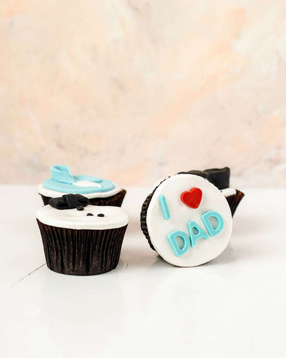 4 Cupcakes for Dad Father's Day Gift by NJD