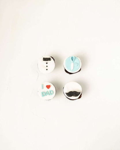4 Cupcakes for Dad Father's Day Gift by NJD