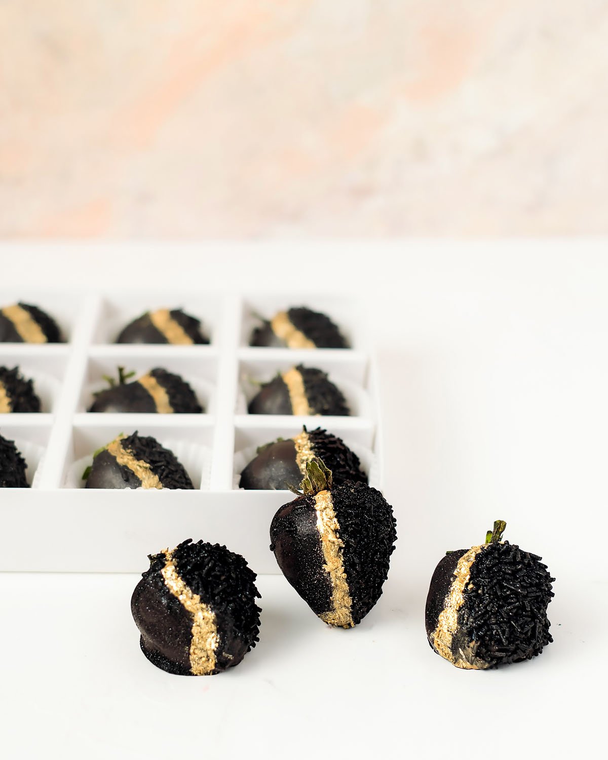 Dark Chocolate Covered Strawberries by NJD