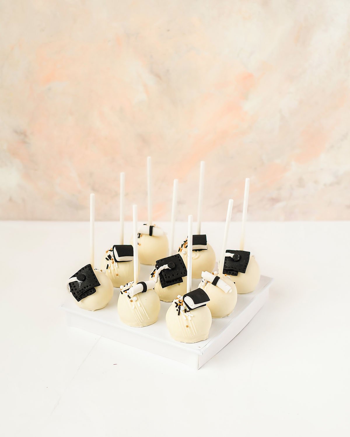 Graduation Cake pops by NJD