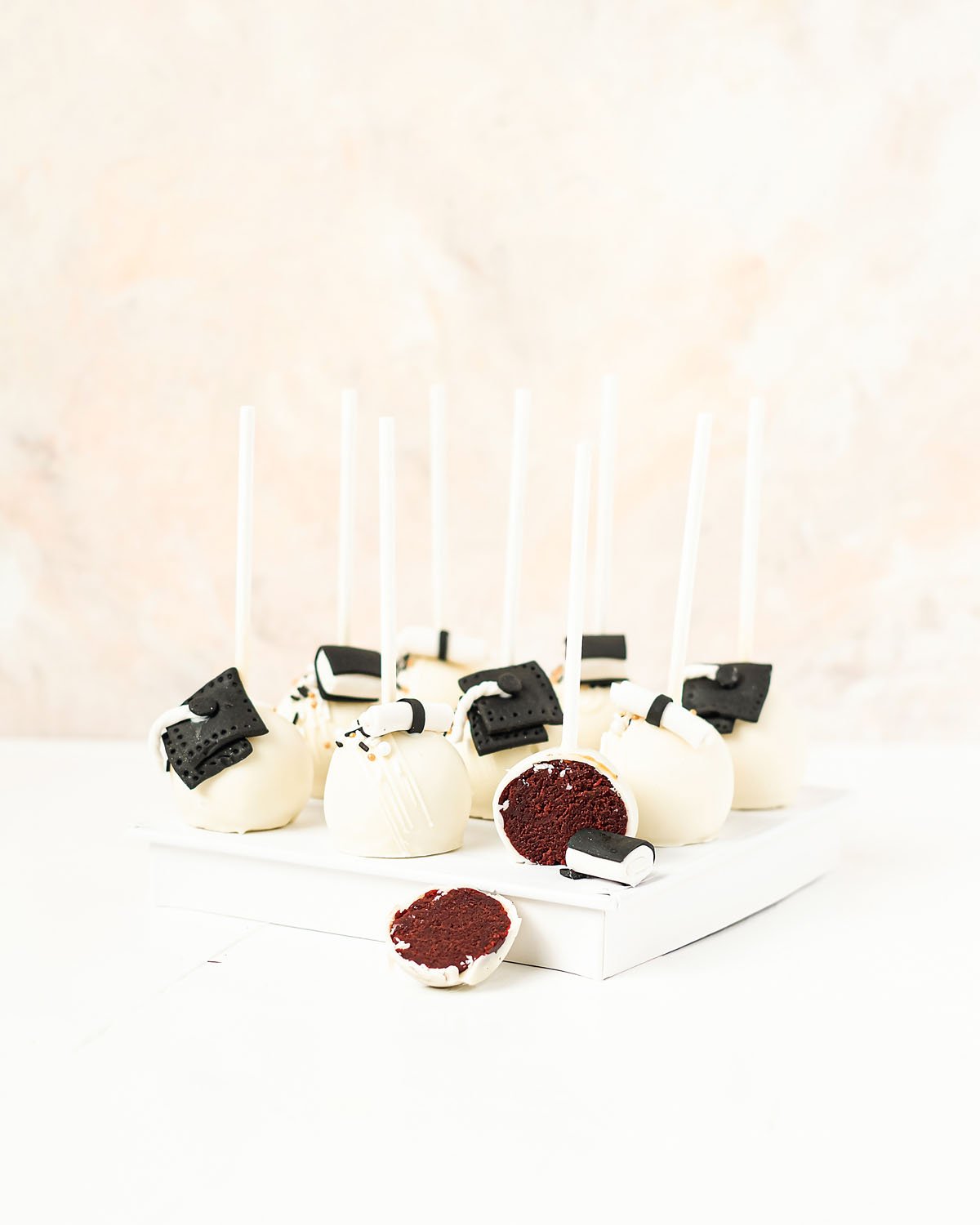Graduation Cake pops by NJD