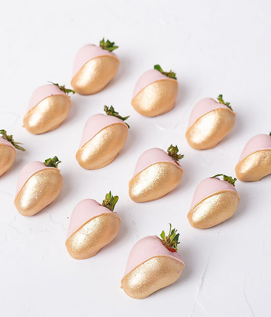 Ruby and Gold Strawberries by NJD