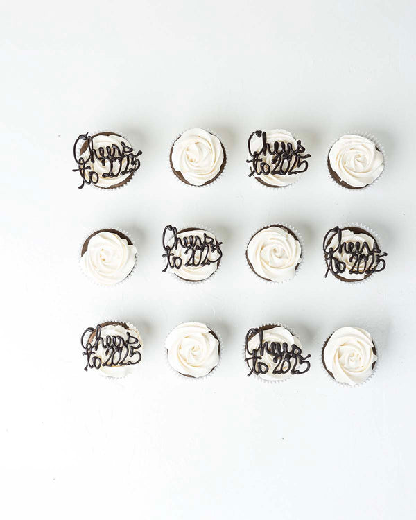 Cheers to 2025 Cupcakes