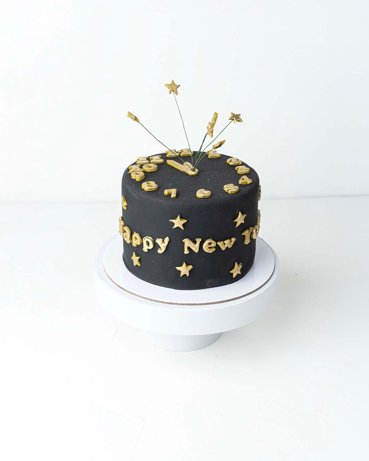 Dark Chocolate NYE Cake