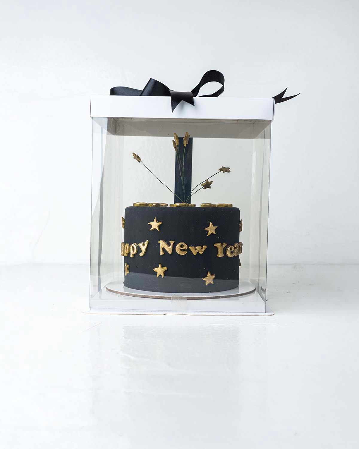 Dark Chocolate NYE Cake