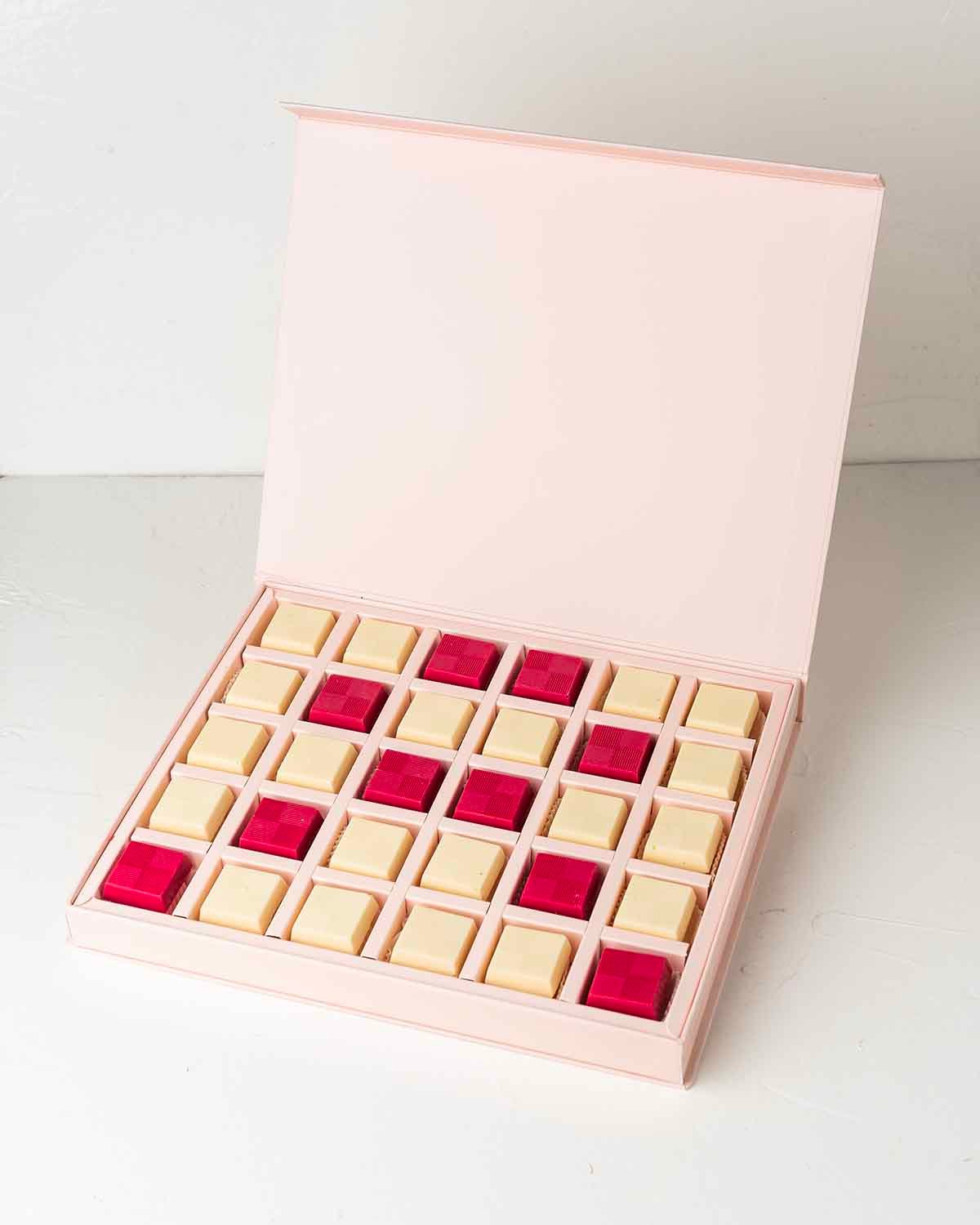 30 Assorted Pink October Chocolates