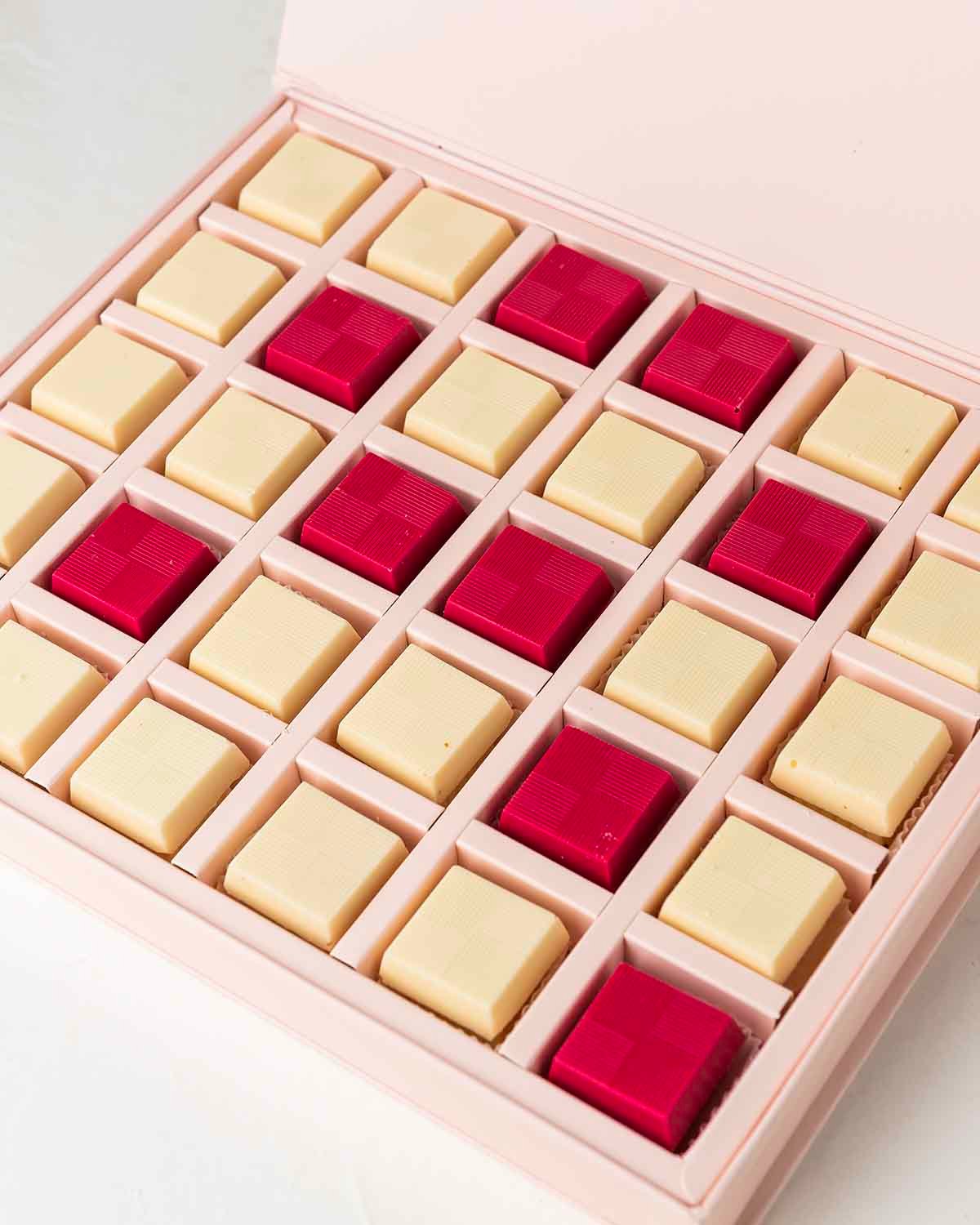 30 Assorted Pink October Chocolates