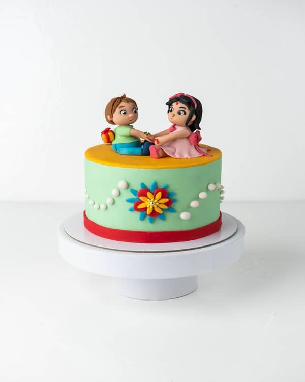 Brother and Sister Rakhi Cake by NJD