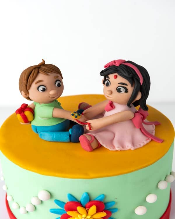 Brother and Sister Rakhi Cake by NJD