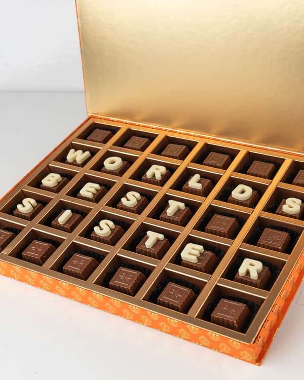 World's Best Sister Chocolate Box by NJD