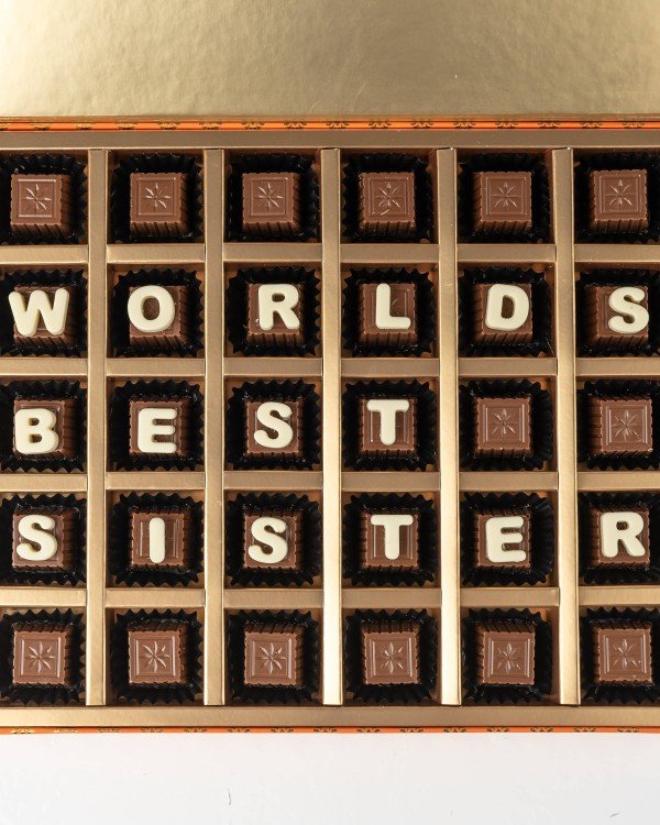 World's Best Sister Chocolate Box by NJD