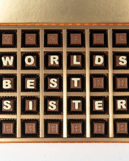 World's Best Sister Chocolate Box by NJD