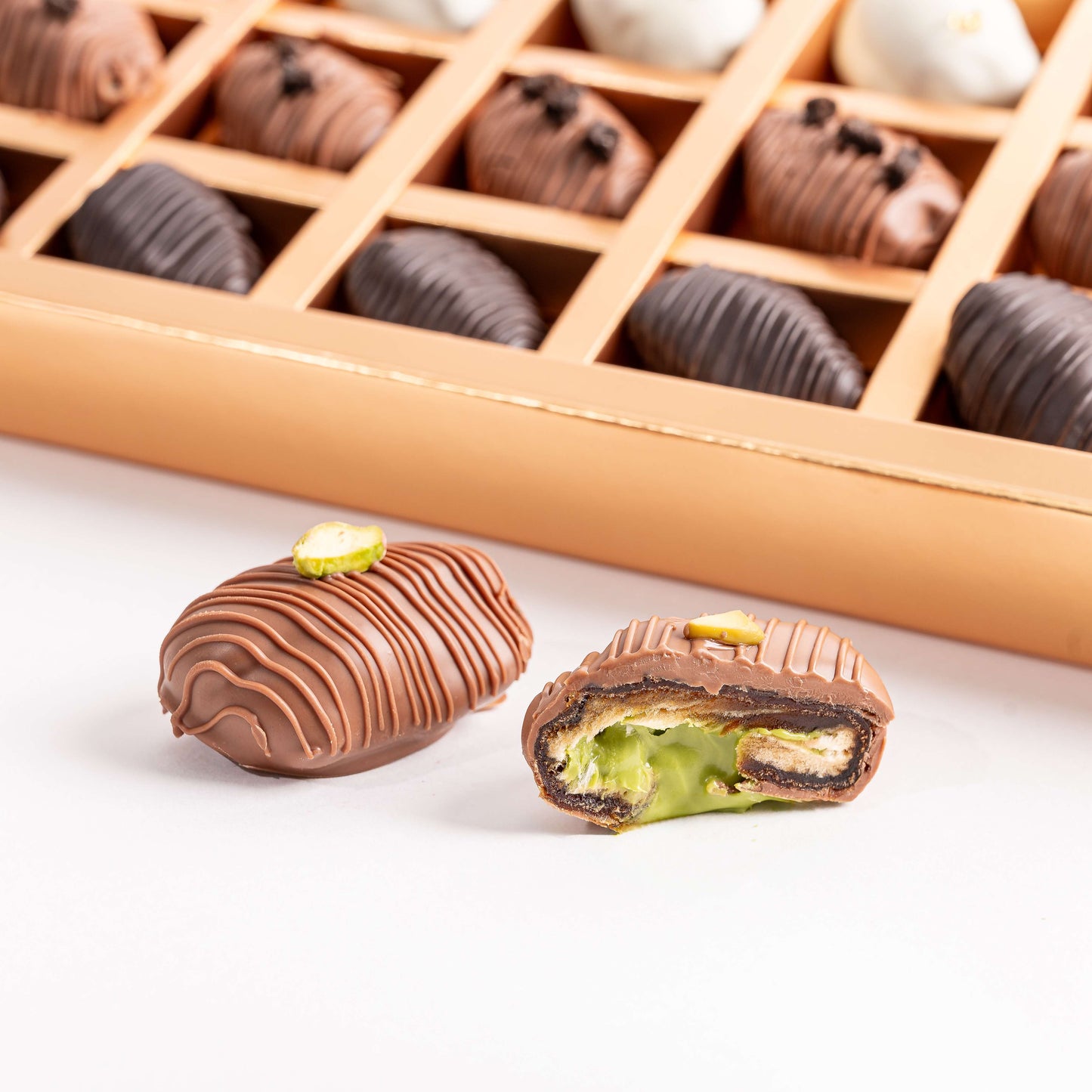 Premium Chocolate Dates Assorted 30pcs Gift Box