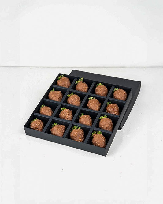 Kunafa and Milk Chocolate Covered Strawberries