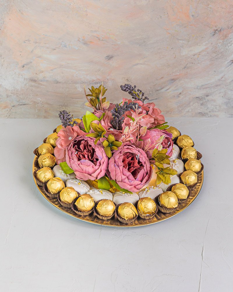 Floral Diwali Tray by NJD