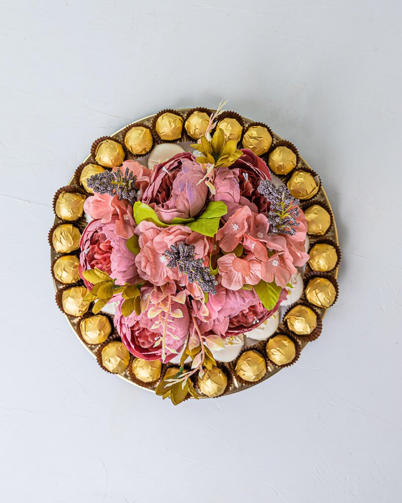Floral Diwali Tray by NJD
