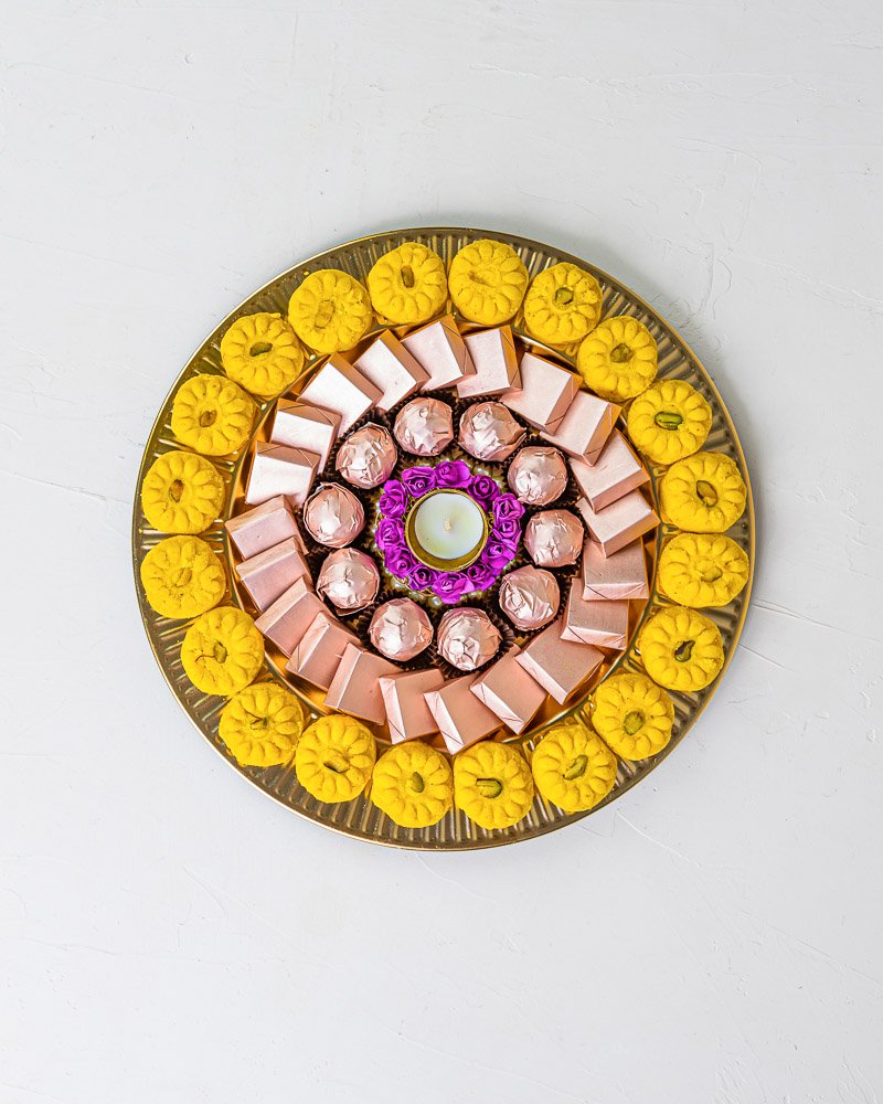 Gift Tray with Diya