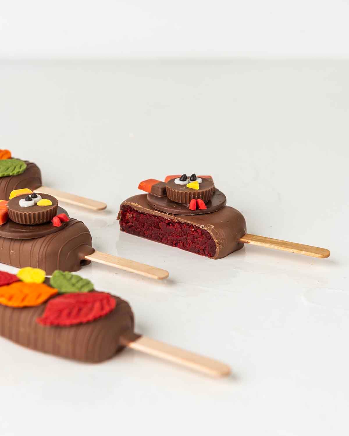 Turkey theme Cakesicles by NJD
