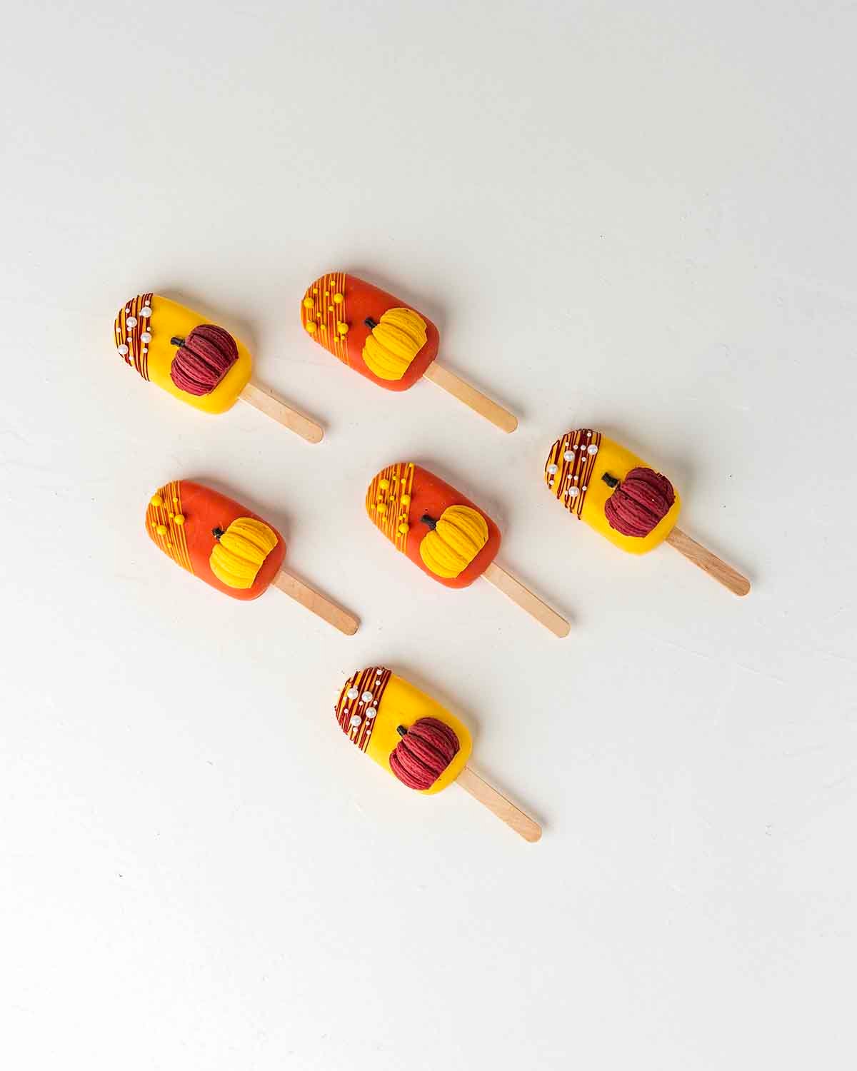 Fall Theme Cakesicles by NJD