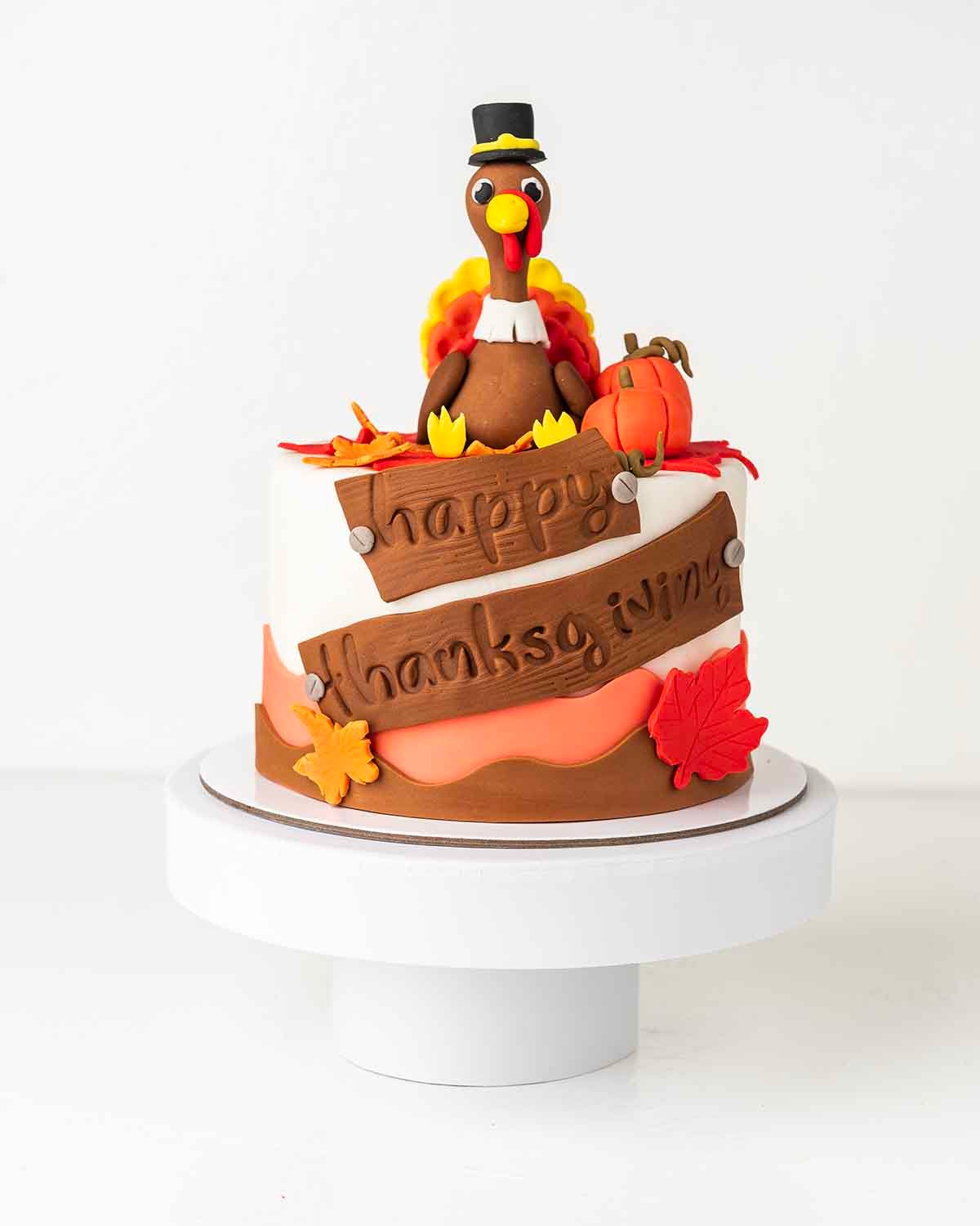 Thanksgiving theme 1kg cake by NJD