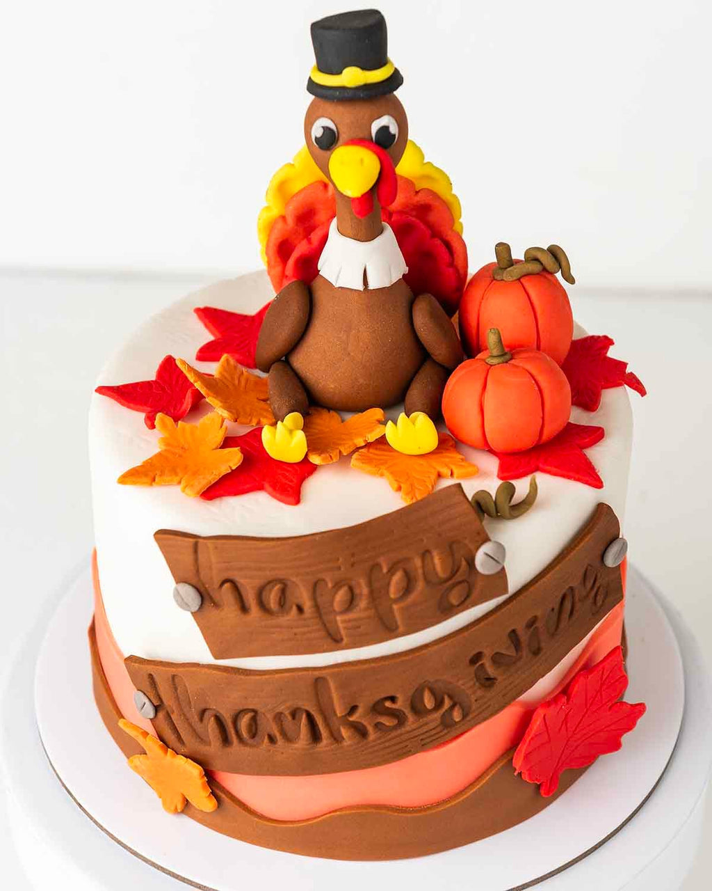 Thanksgiving theme 1kg cake by NJD