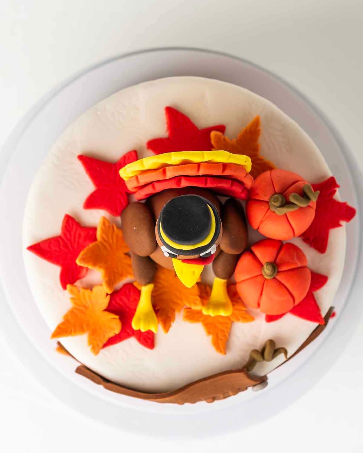 Thanksgiving theme 1kg cake by NJD