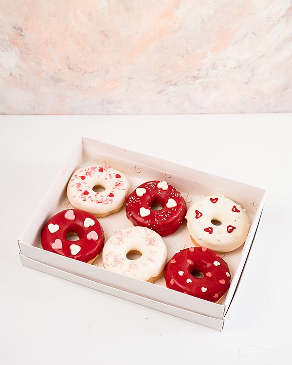 Red and White Donuts by NJD