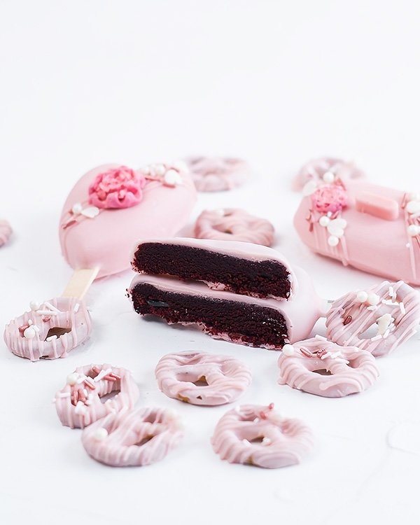 Assorted Cakesicles and Pretzels by NJD