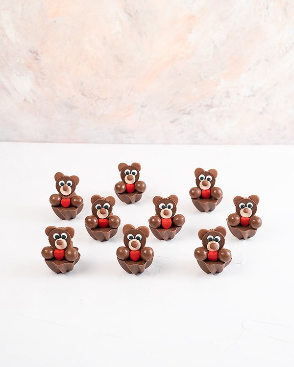 9 Assorted Chocolate Teddies by NJD