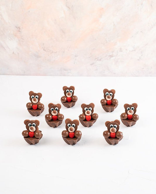 9 Assorted Chocolate Teddies by NJD