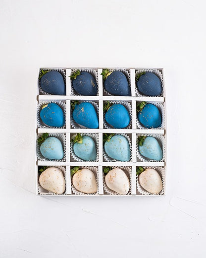 Blue Ombre Chocolate Strawberries by NJD