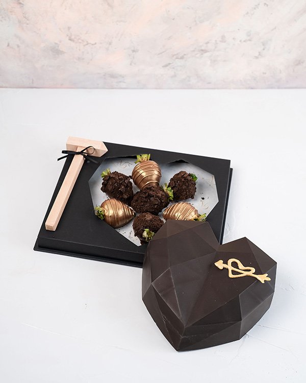 Dark Chocolate Smash Heart by NJD