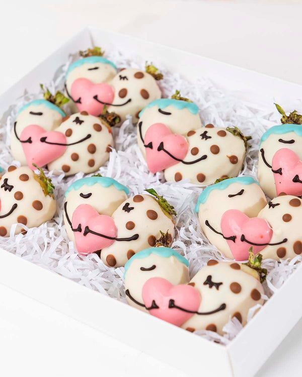Hugging Chocolate Covered Designer Strawberries by NJD