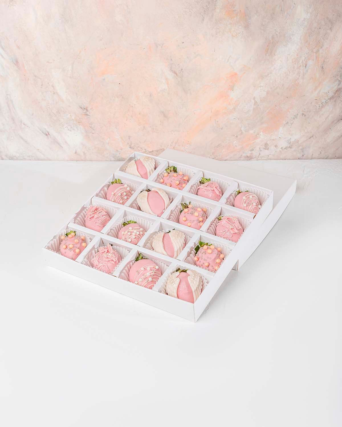 Ruby Chocolate Strawberries with Wings by NJD