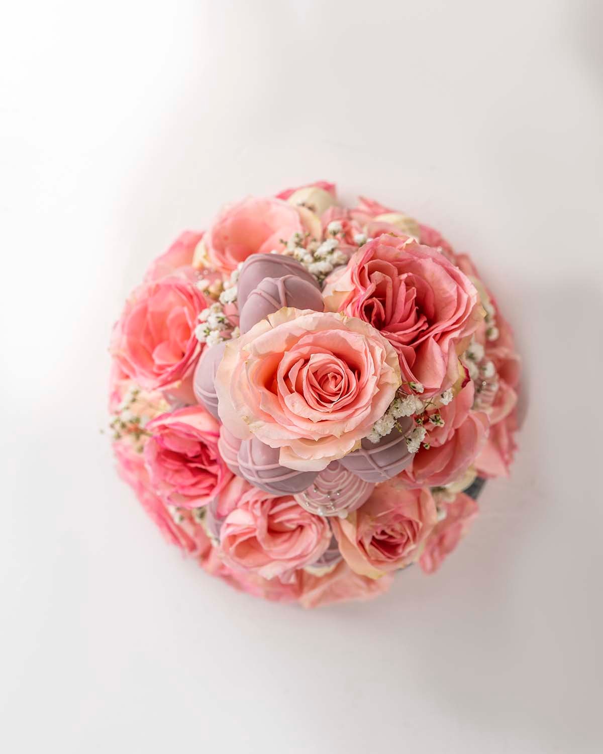 Luxury Chocolate Strawberries Floral Arrangement by NJD