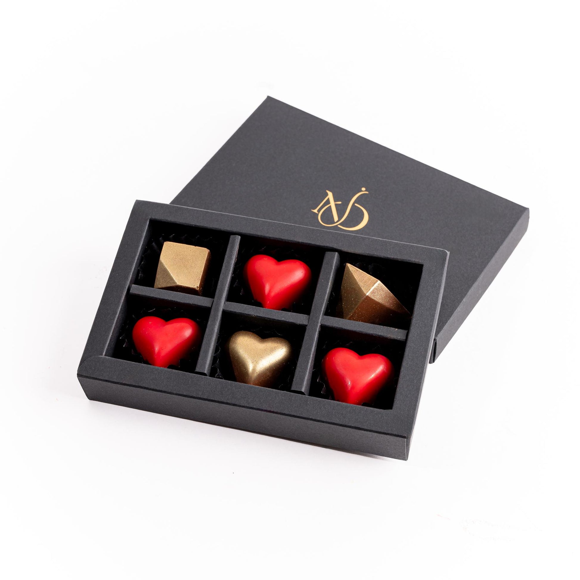 Hearts and Gems 6pc Chocolates Gift Box