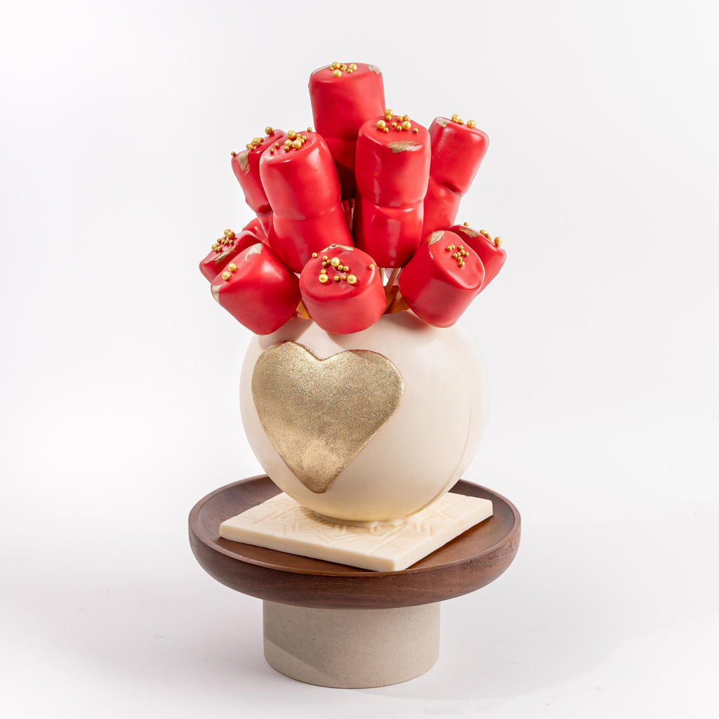 Red Roses and Marshmallows Romantic Gift Bundle