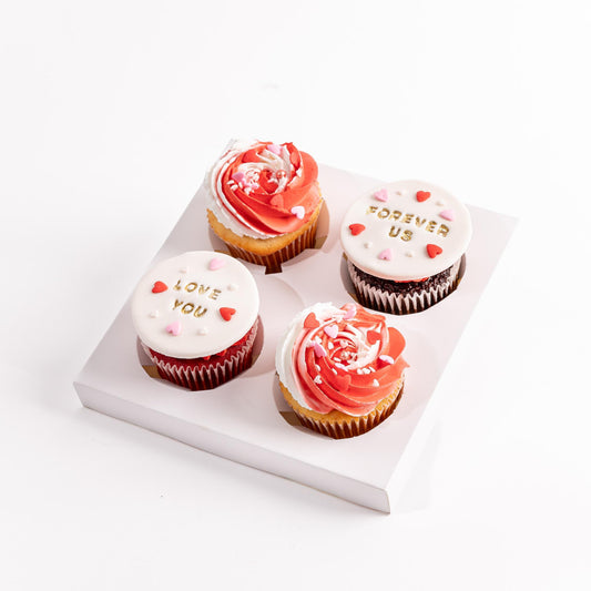 Love Celebration Cupcakes 4pc Gift