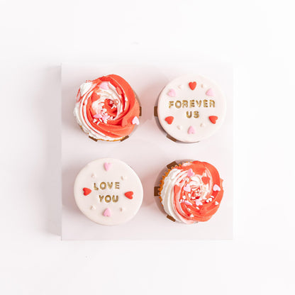 Love Celebration Cupcakes 4pc Gift
