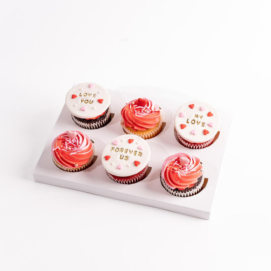 Love Celebration Cupcakes 6pc Gift